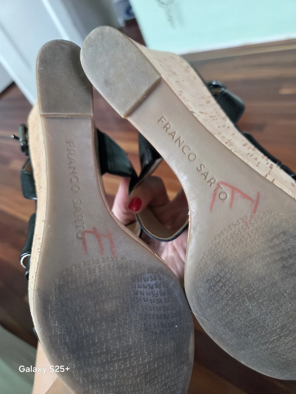 Franco Sarto Brown Wedge Sandals for Women - Sleek Strappy Design